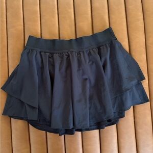 Lululemon court rival high-rise skirt, size 10 regular length black